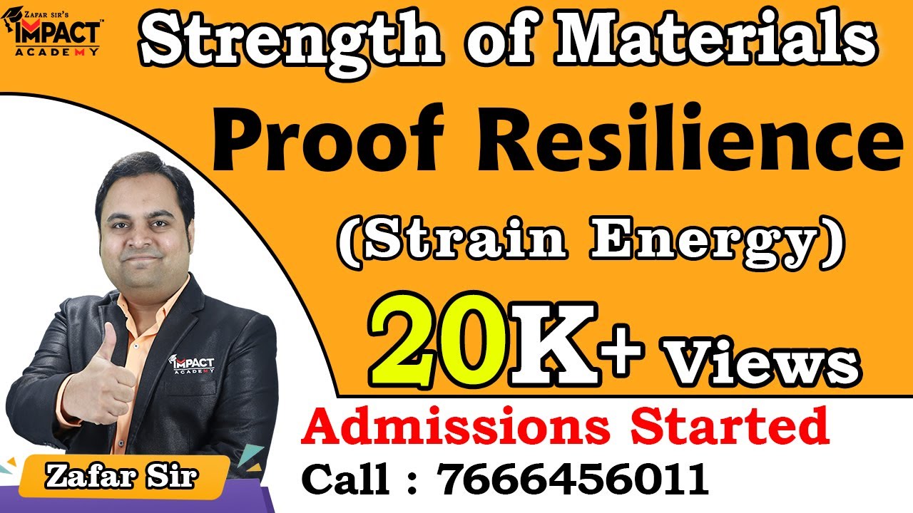 Proof Resilience | Strain Energy | Strength of Materials #engineering #gateexam2025 #impactacademy