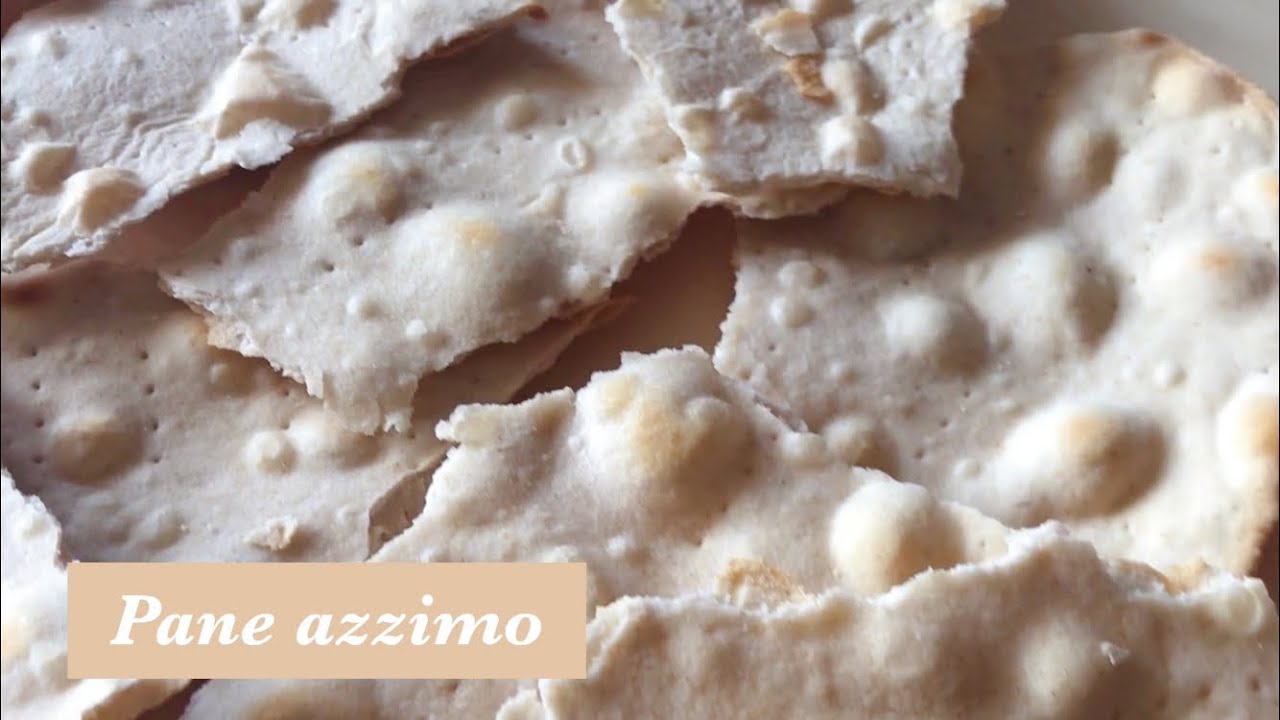 Pane azzimo, antica Pasqua ebraica, in padella e in forno