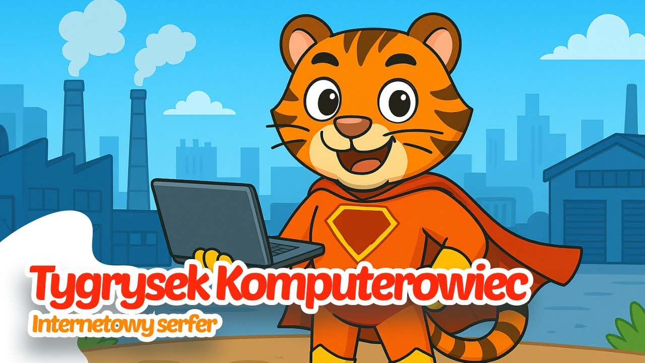🐯 Tygrysek Komputerowiec &ndash; Internetowy serfer 💻🌐 | Piosenka dla dzieci 👶🎶