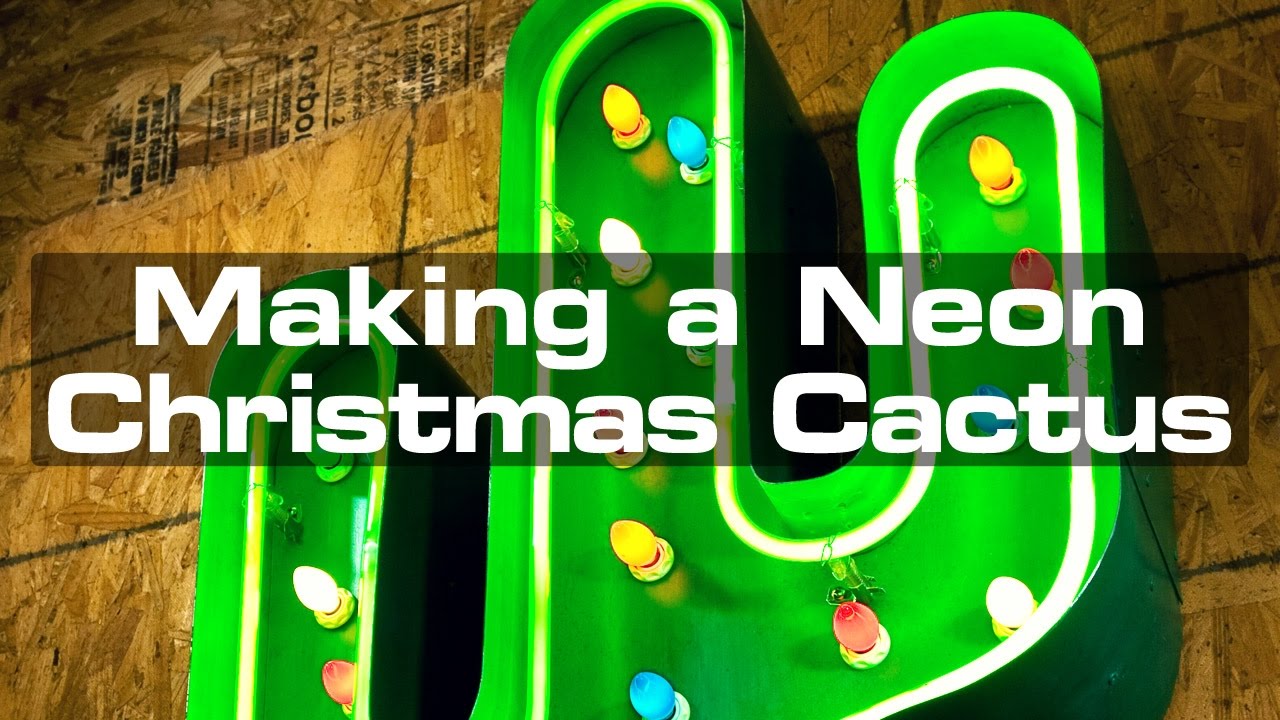 🌵 Making a Neon Christmas Cactus 🌵