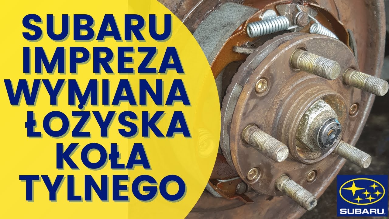 Subaru Impreza wymiana łożyska tylnego / rear wheel bearing replacement WRX STI