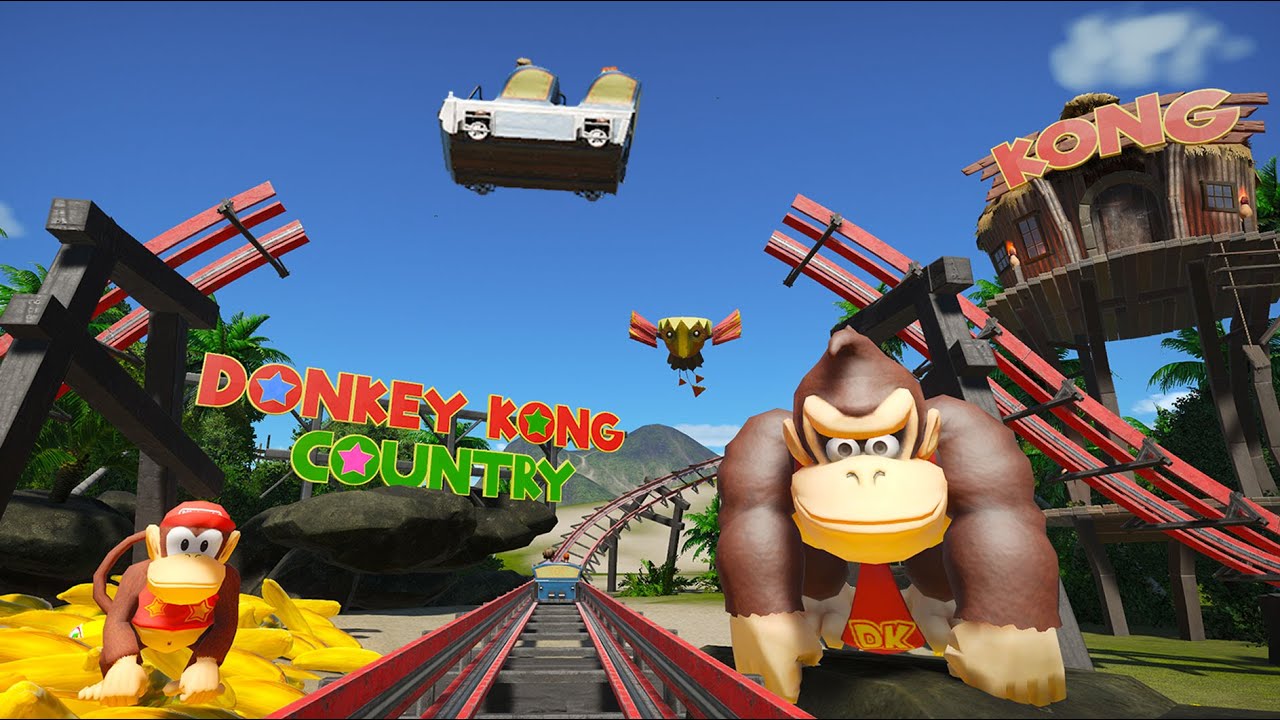 DONKEY KONG Jumps tracks and Does What? Ride to See!