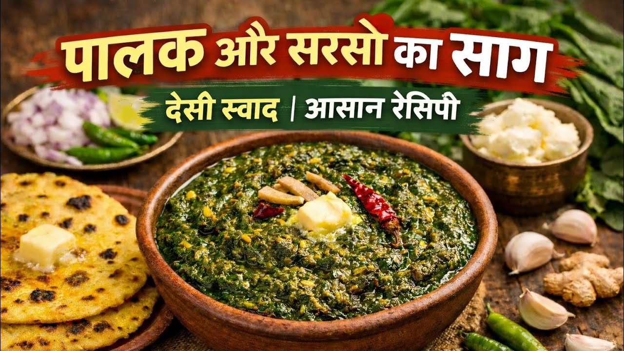 पालक और सरसों का साग – देसी स्वाद वाली आसान रेसिपी |  Special Recipe