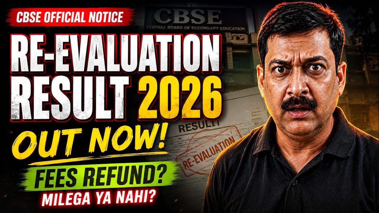 🚨 CBSE NEW Official NOTICE: Class 12 Re-evaluation Result OUT! 😱 FEES REFUND Milega Ya Nahi? |