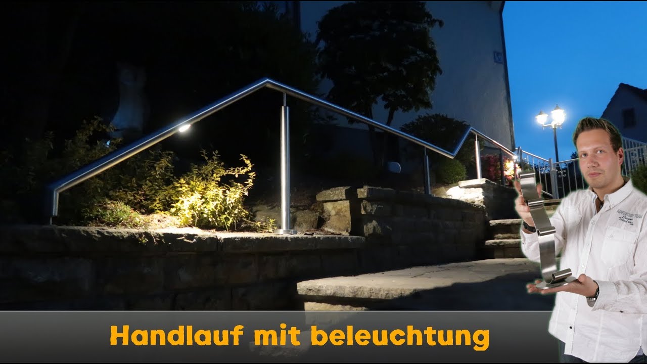 Handlauf mit beleuchtung - Edelstahl -  JPS Metalldesign Remscheid