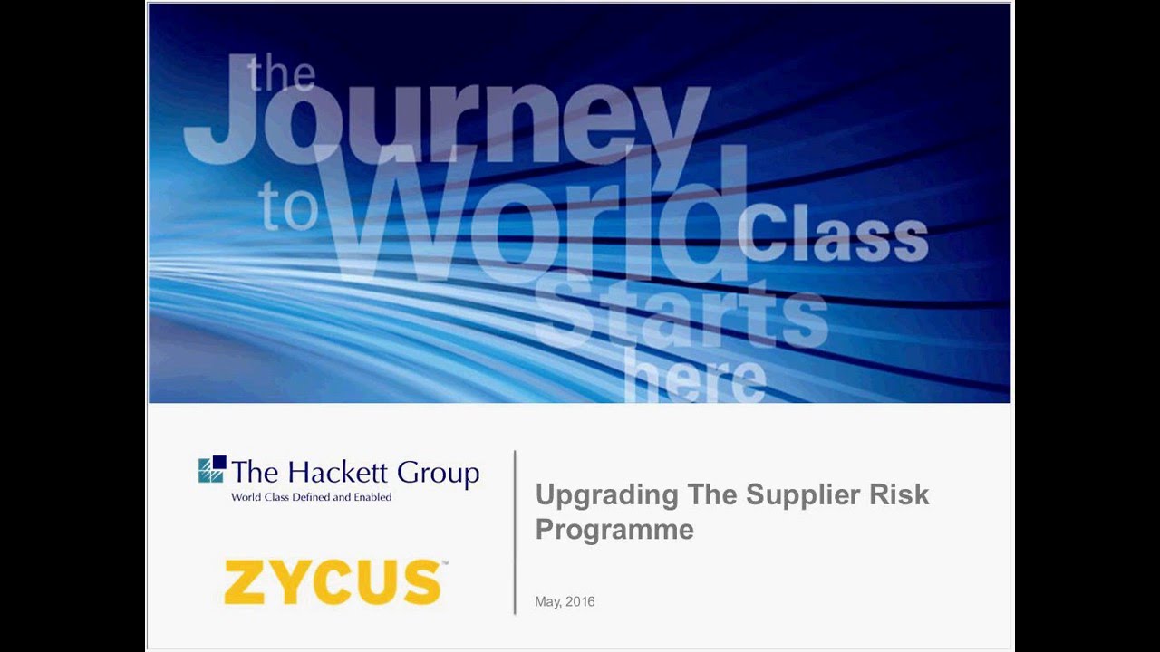 On-Demand Webinar: Upgrading the Supply Risk Management Programme