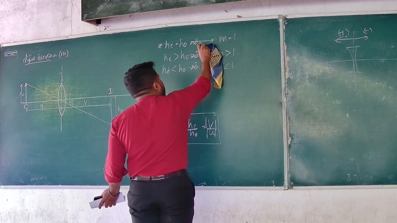 ආලෝකය කාච Part 02 කිරණ රූප සටහන් හා රේඛීය විශාලනය #advancedlevel#physicspaper