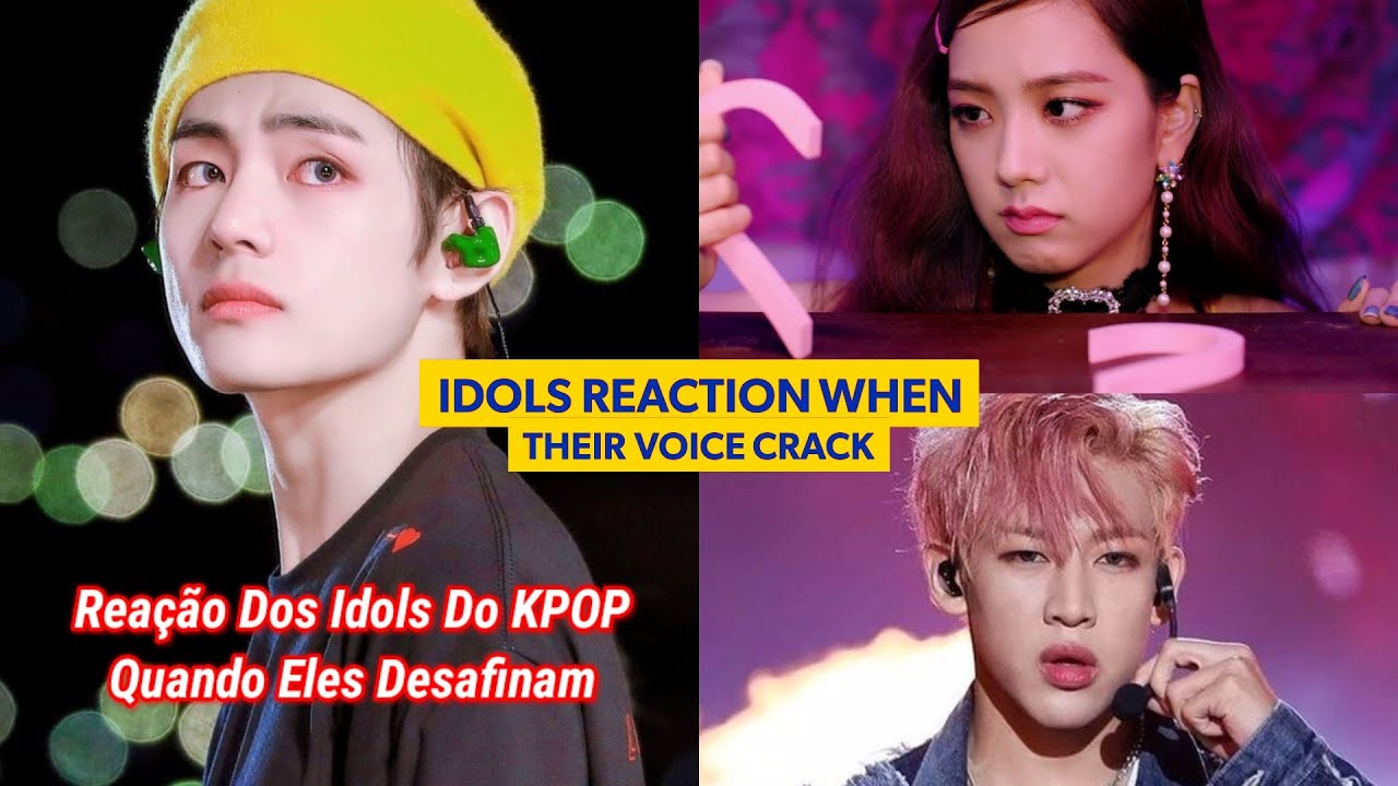 Reação Dos Idols Do KPOP Ao Desafinar No Palco