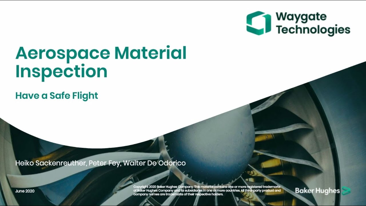 Waygate Technologies | Aerospace Material Inspection Solutions | Webinar