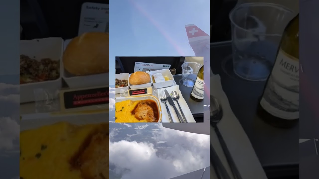 What are the chances: to fly over Zurich and eat Swiss food 🙃