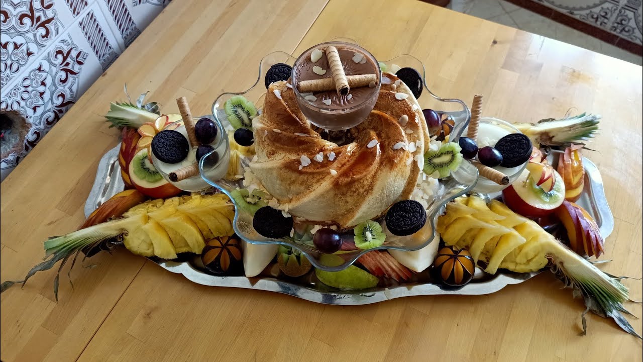 طريقة احترافية لتزيين ديسير للمناسبات 😍 فلان طرون 😋
