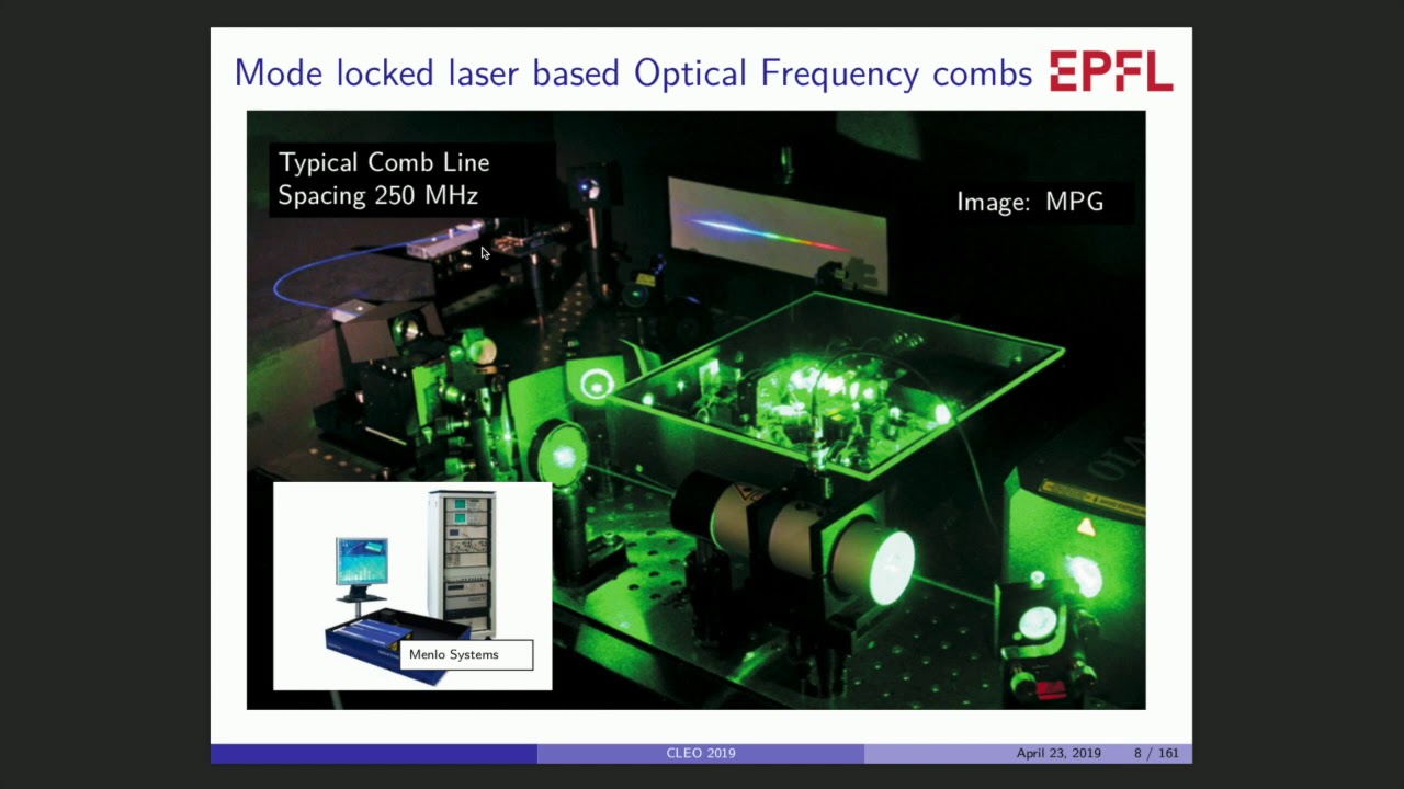 Microresonator based optical frequency comb and photonic waveguide supercontinuum sources