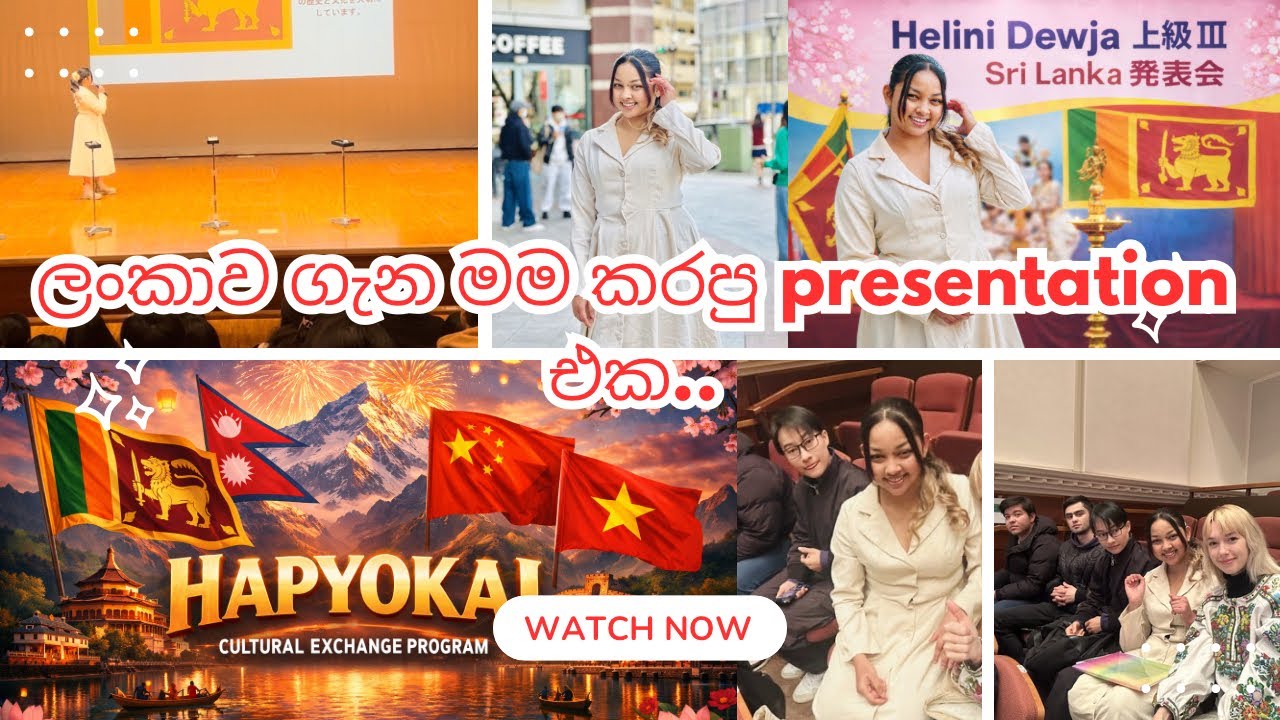 මම ලංකාව ගැන කරපු Presentation එක 🇱🇰🇯🇵|| අපේ language School එකේ ගෙවුන ලස්සන දවසක්..🥺
