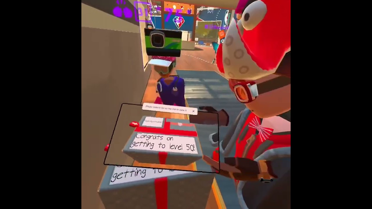My level 50 box from Rec Room