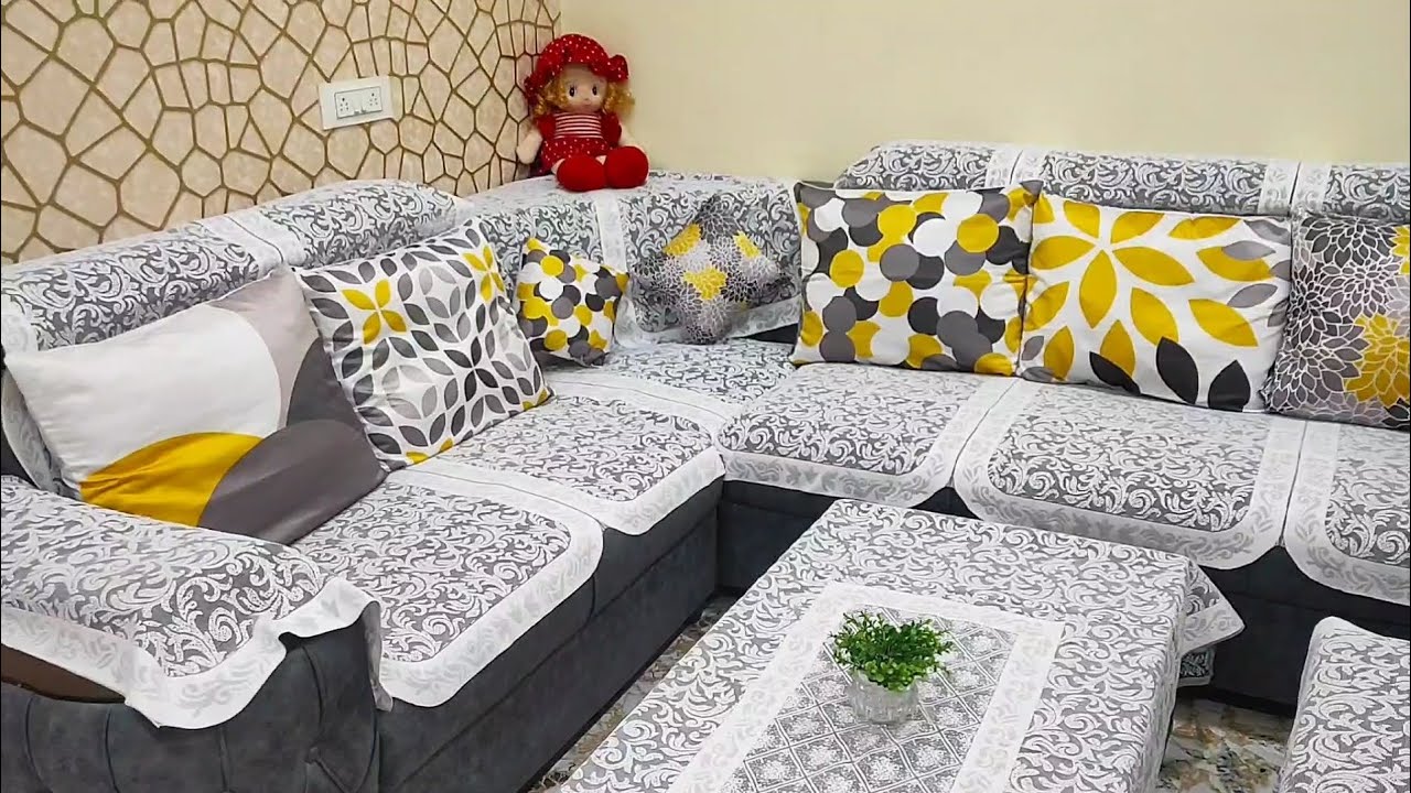 L shape sofa cover from meesho