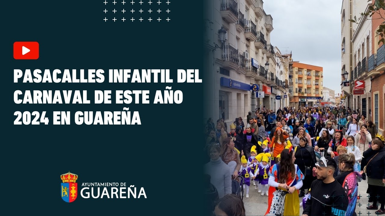 Pasacalles Infantil del Carnaval de este año 2024 en Guareña