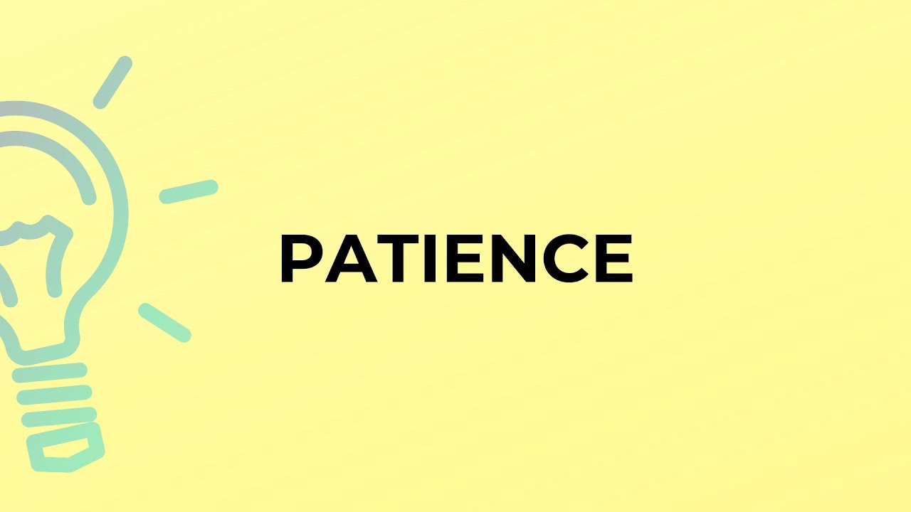 What is the meaning of the word PATIENCE?