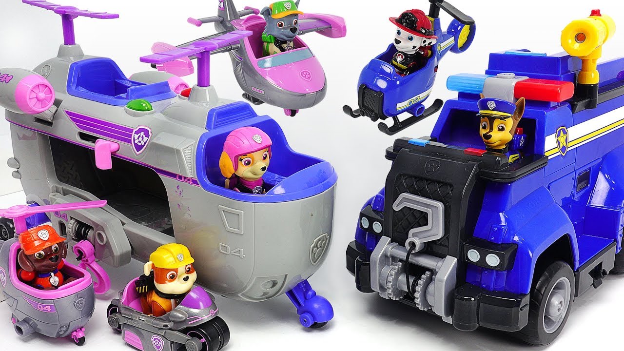 Paw Patrol Ultimate Rescue Skye Helicopter, Police Cruiser! Defeat PJ Masks villains! #DuDuPopTOY