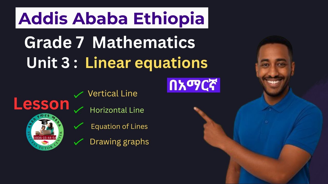 Grade 7 Mathematics : Unit 3  Horizontal and Vertical Lines