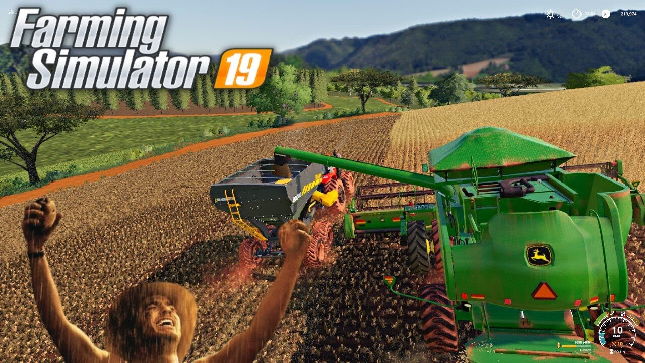 john deere 9750 STS  NA LIDA DA CEVADA || FAZ PONTE FUNDA farming simulator 19