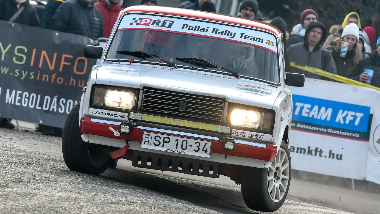 Pallai Levi - Köpöczi Dávid | Lada 2107 1.6 Gr.A | Szilveszter Rallye 2024. Gy4 Ring külső