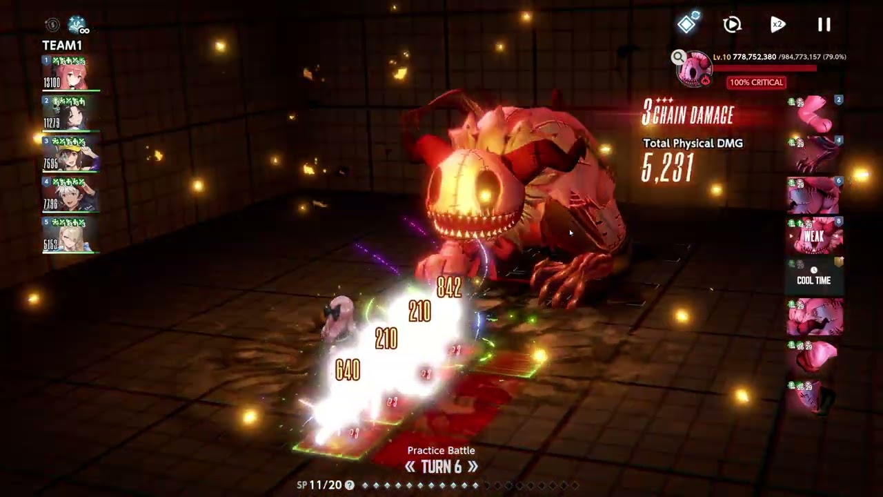 BrownDust II  - Fiend Hunt - Gridlin(Fire) - Level 10 Clear Guide