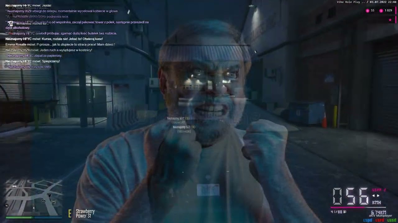 VIBE-RP.PL || Napad rabunkowy na sklep i ucieczka! #4 (voicechat)