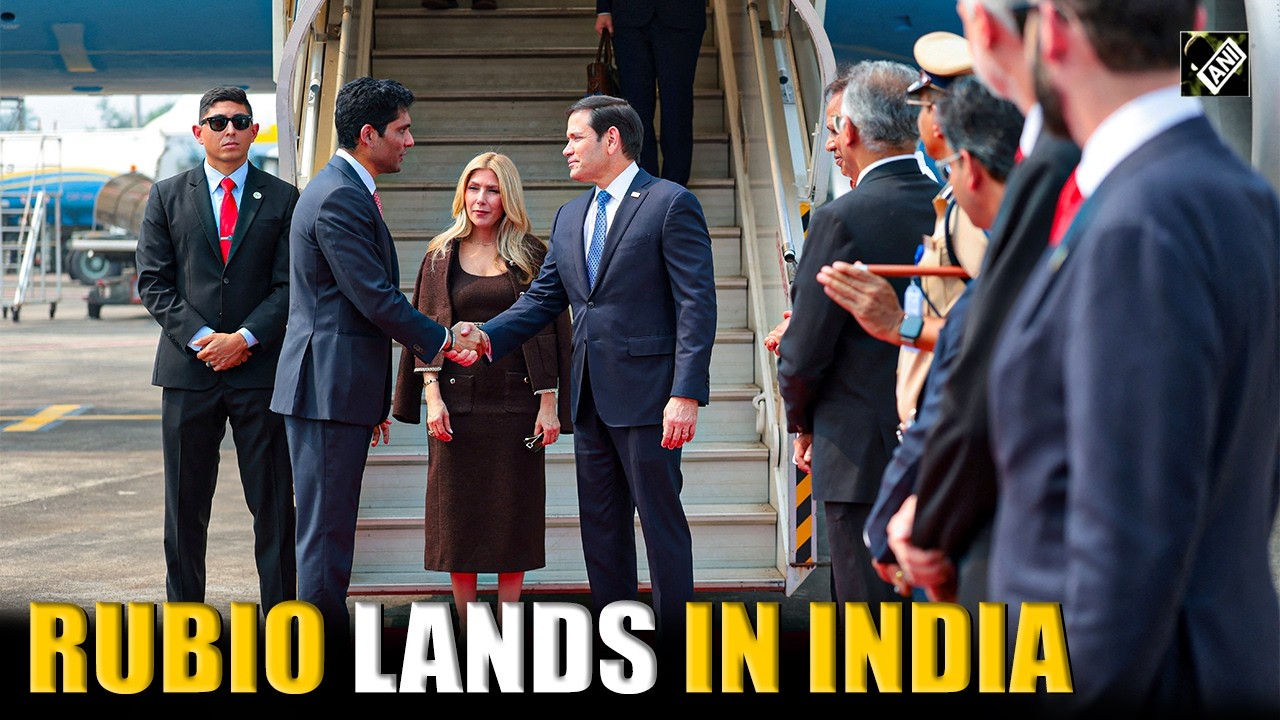 Watch! US Secretary of State Marco Rubio lands in India for a three-day visit