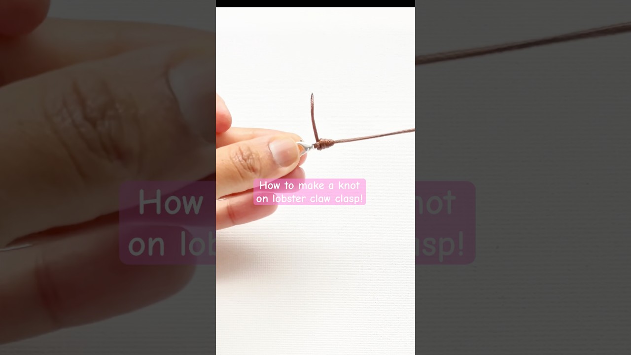 How To Tie A Clasp Knot (Easy Method)