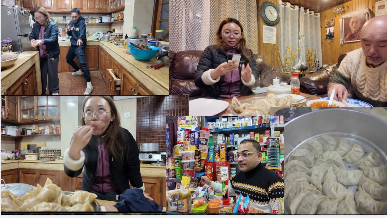 Pre losar preparation#losar shopping#familyvlog#dinner chicken momo#familytime#tibetanvlogger 