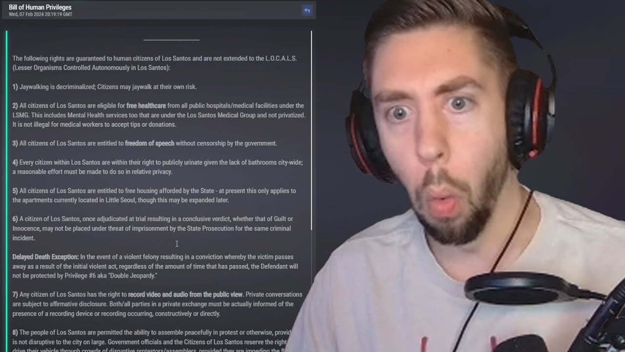Mr. K's Reaction to the New Legislation | Nopixel 4.0