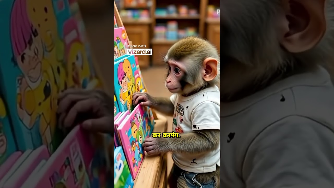 The Vespa was damaged, the poor baby monkey 🙊🐒 #shorts #videoviralai #trending #fypシ゚viral
