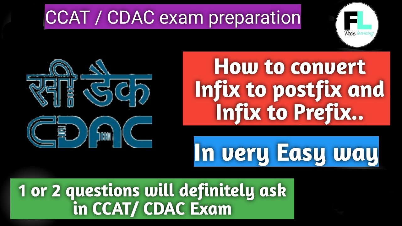 How to convert infix to postfix and infix to prefix expression in easy way #infix #postfix #prefix