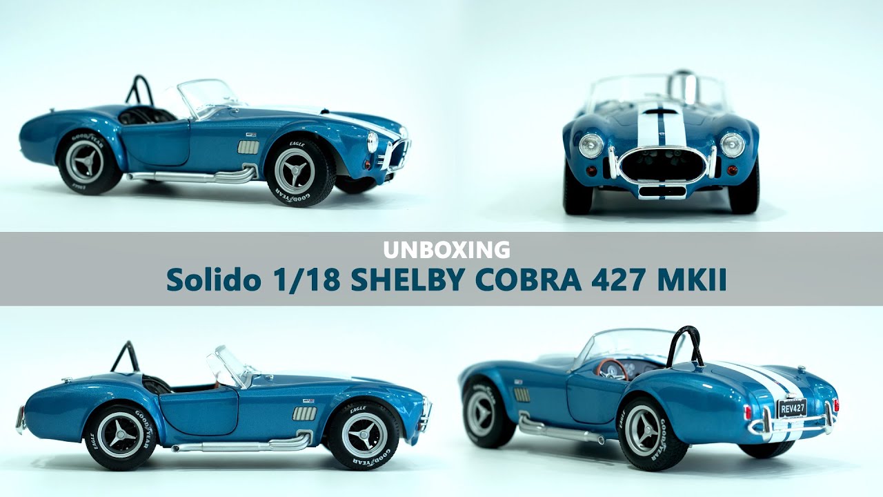 Unboxing Solido 1/ 18 Shelby Cobra 427 MKII | 1/18  in Collection 2023 | AC  Cobra