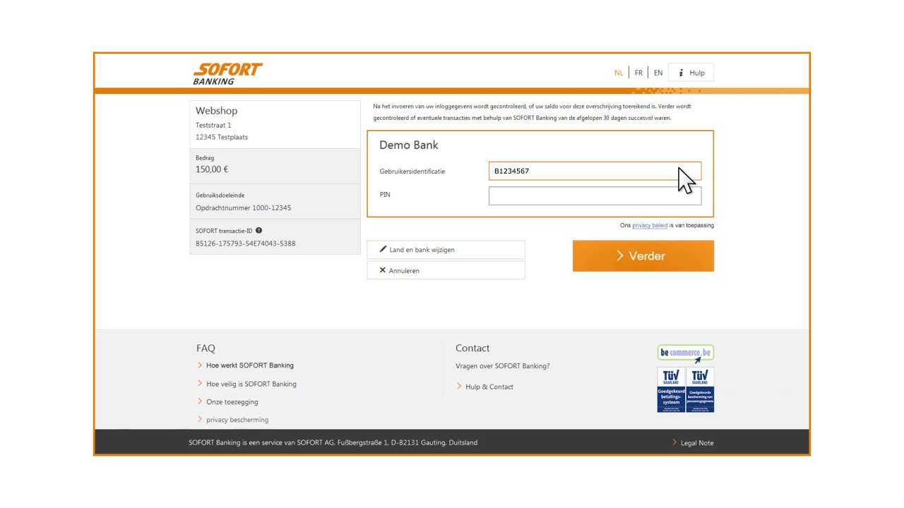 SOFORT Banking: eenvoudig betalen via internetbankieren