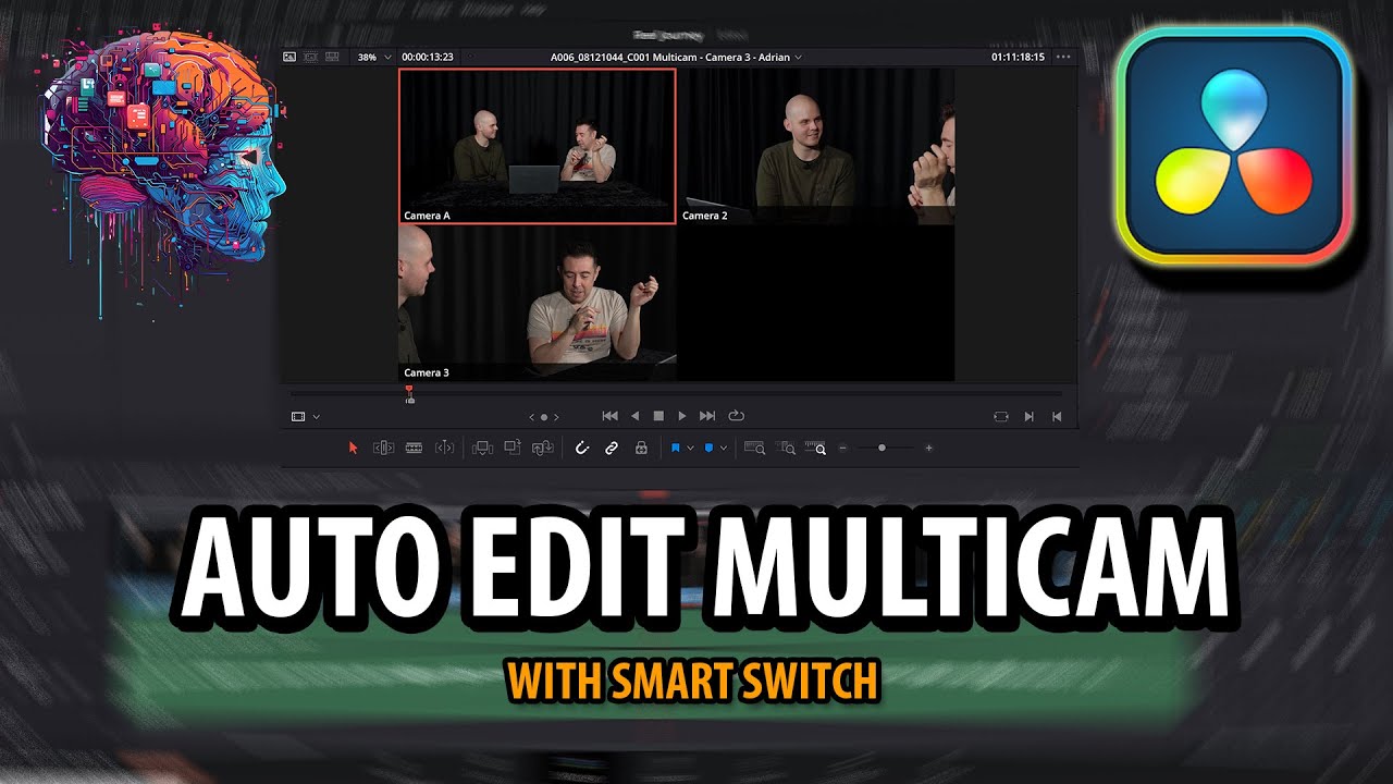 How To Use AI Multicam Smartswitch In Davinci Resolve 20