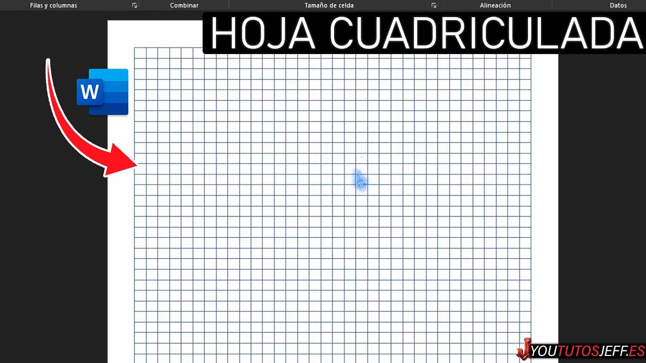 Como Crear HOJA CUADRICULADA en Word 🔵