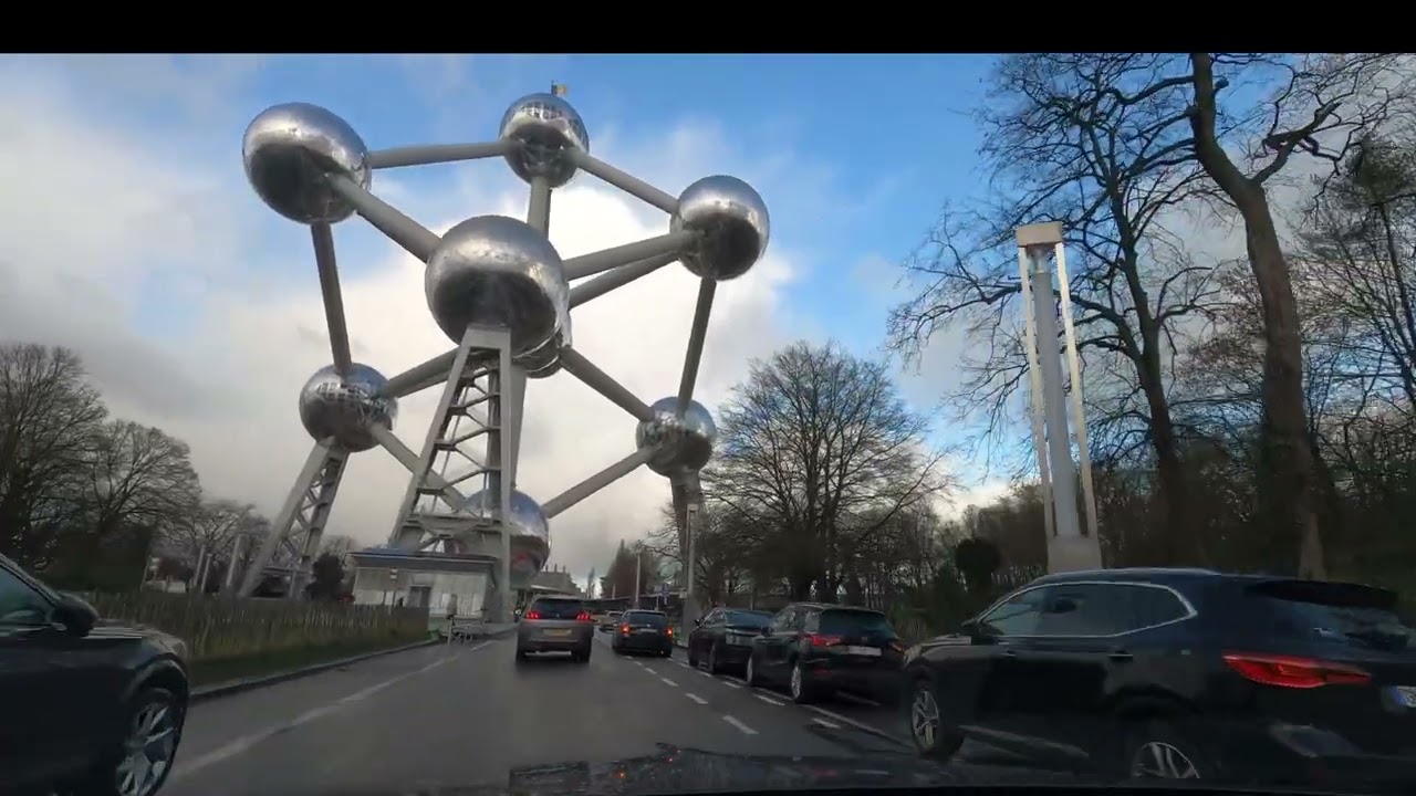 Dirigindo pelo R0 rumo ao Atomium — Tour pela Rodovia de Bruxelas | Sem Narração
