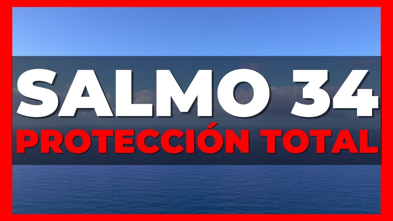 SALMO 34 Reina Valera Hablado Con Letra Grande y Audio🔴