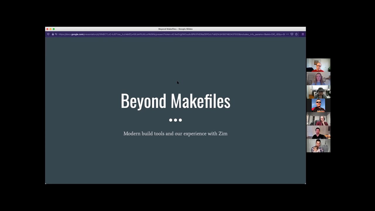 Beyond Makefiles (Modern Build Tools and Our Experience with Zim) | Curtis Myzie | hatchpad Huddle