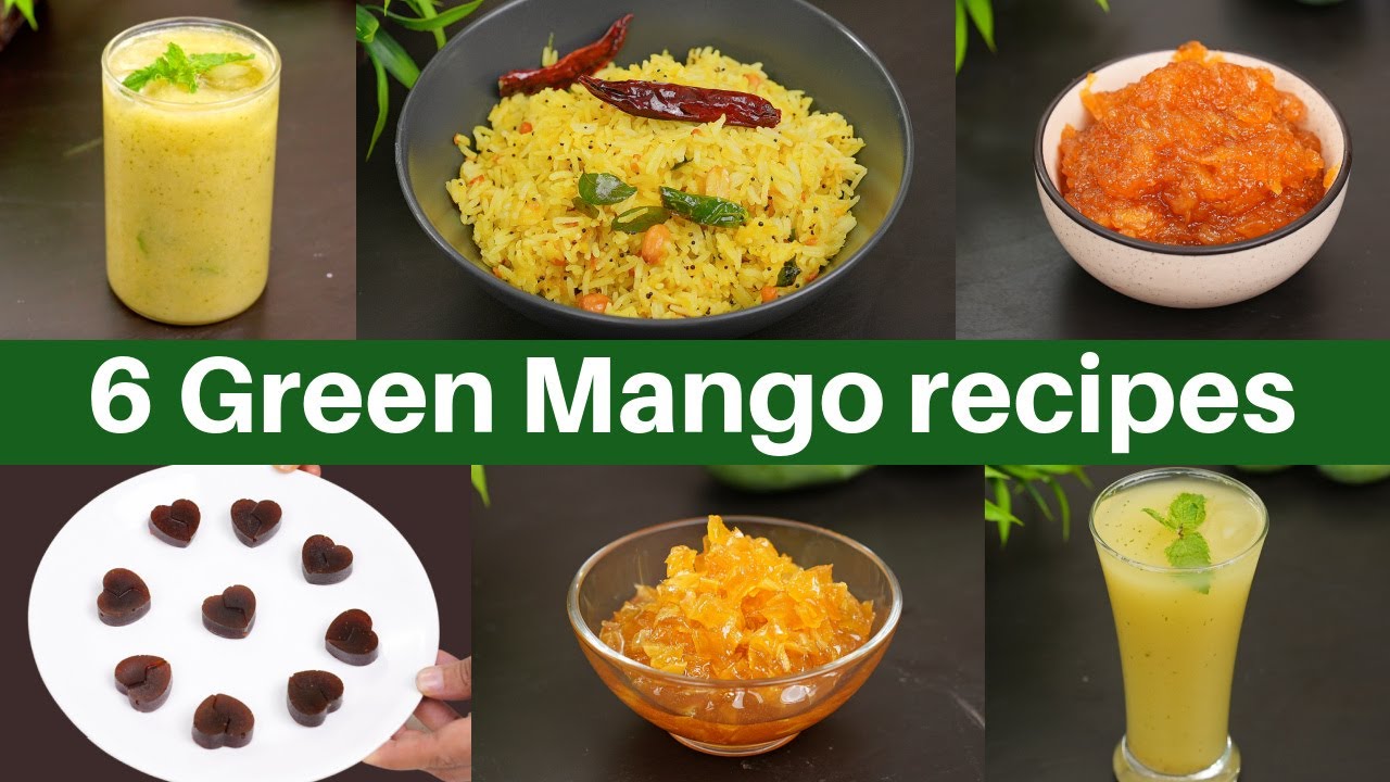 कच्चे आम की ६ बेहतरीन और आसान रेसिपी | 6 Green Mango Recipes | Mango Recipes | Mango |Kabitaskitchen