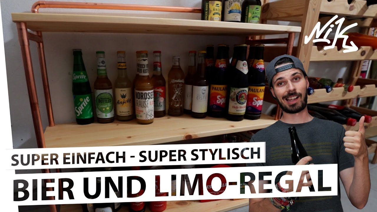 Stylisches Limo-Regal mit Kupferrohren selbst bauen