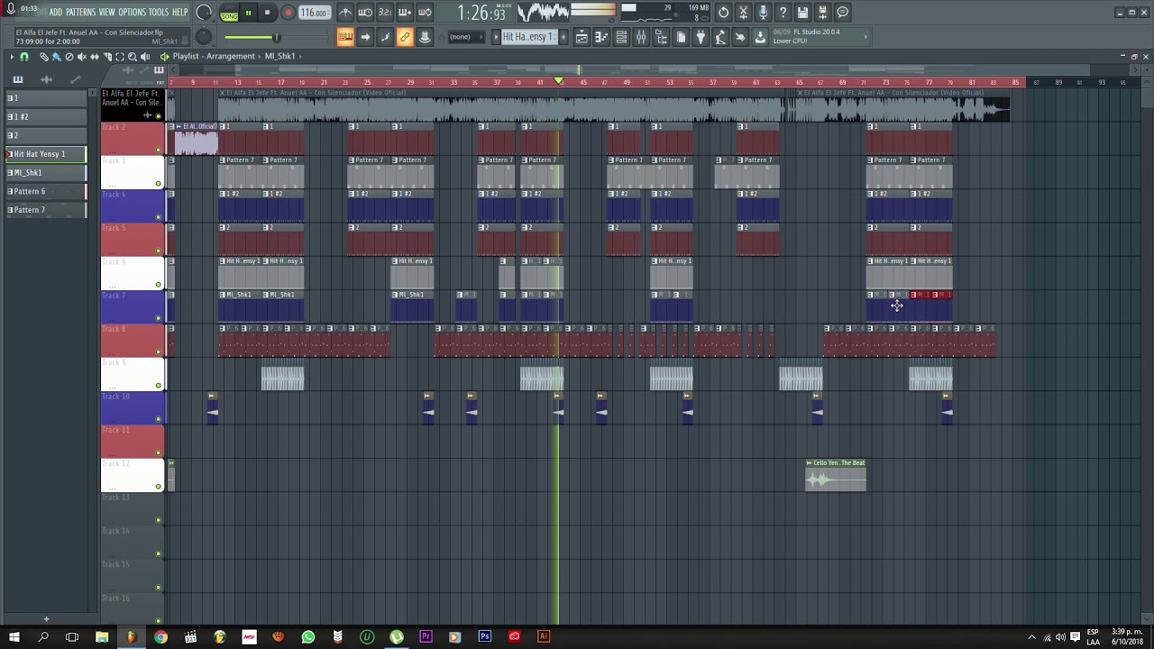 El Alfa El Jefe Ft  Anuel AA - Con Silenciador (INSTRUMENTAL O REMAKEl) +FLP 300 LIKE