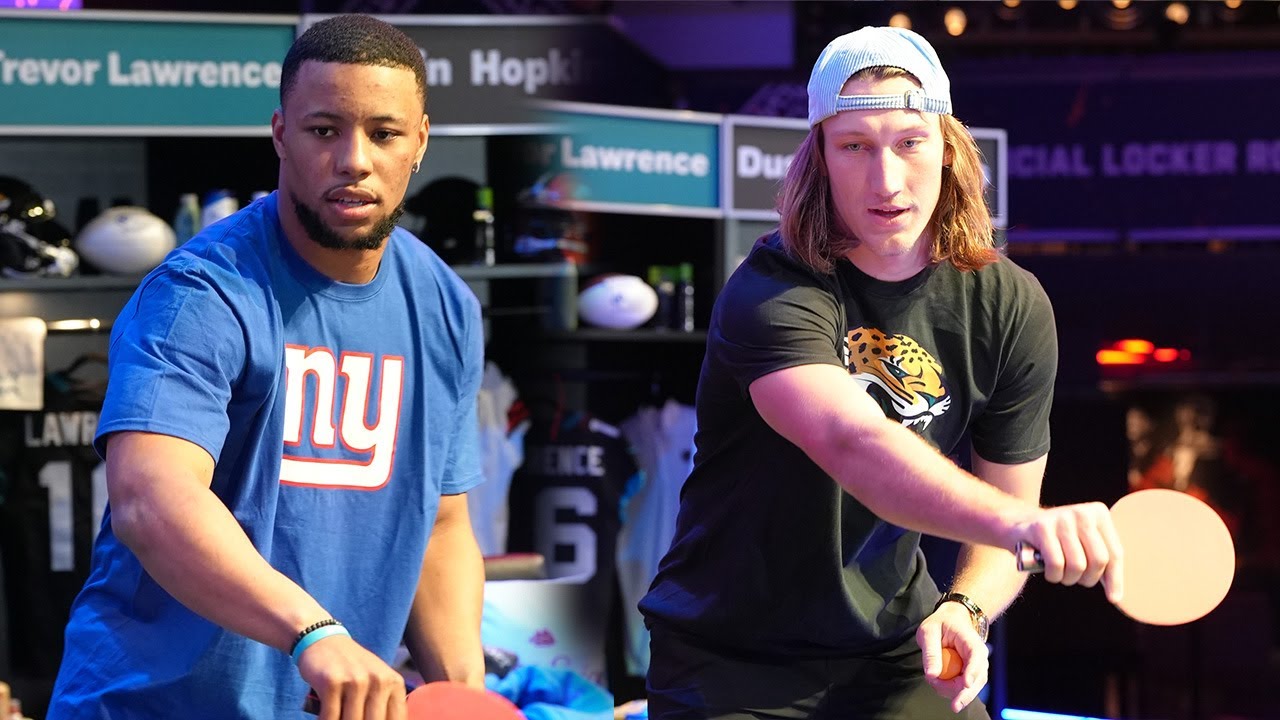 Trevor Lawrence, Saquon Barkley & NFL Stars BATTLE In Table Tennis! P&G Battle Of The Paddles LIVE