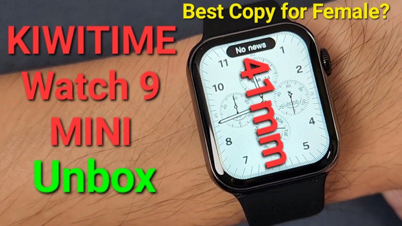 KIWITIME WATCH 9 Mini Smart Watch Unbox-41mm Wireless Charging Dynamic Island-Best Watch for Female?