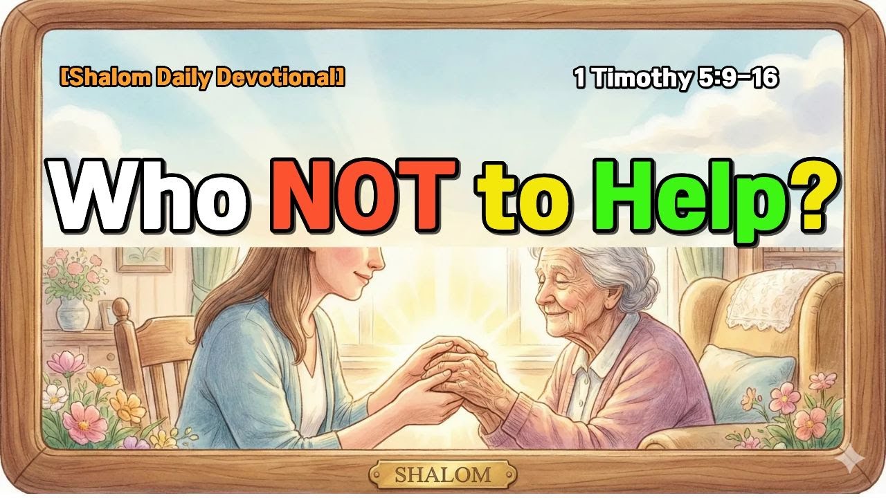 [Shalom Daily Devotional] Who Should the Church NOT Help? (1 Timothy 5) | 🎵 Worship "Wise Love"