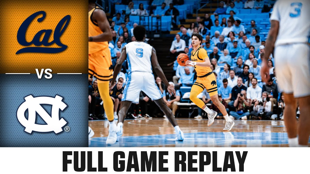 Cal vs. North Carolina Full Game Replay | 2024-25 ACC Men's Basketball