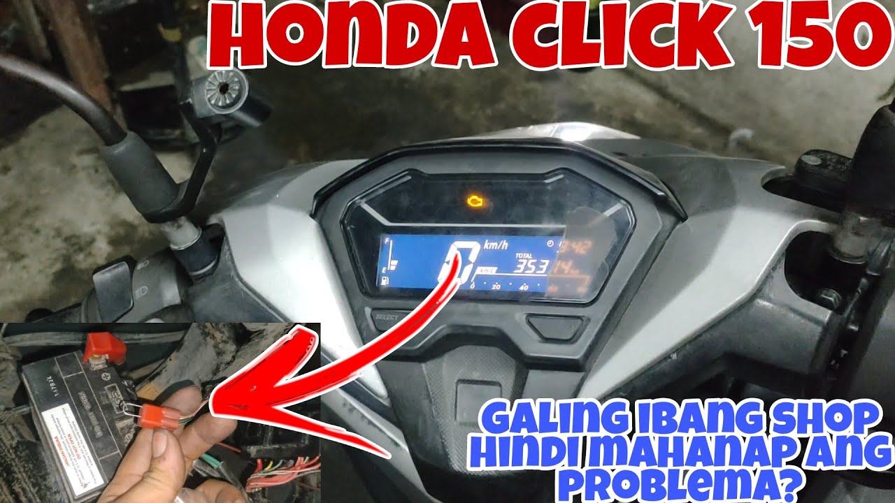 part 1 honda click 150 v2 galing sa ibang shop di mahanap ang problema|check engine|walang redondo