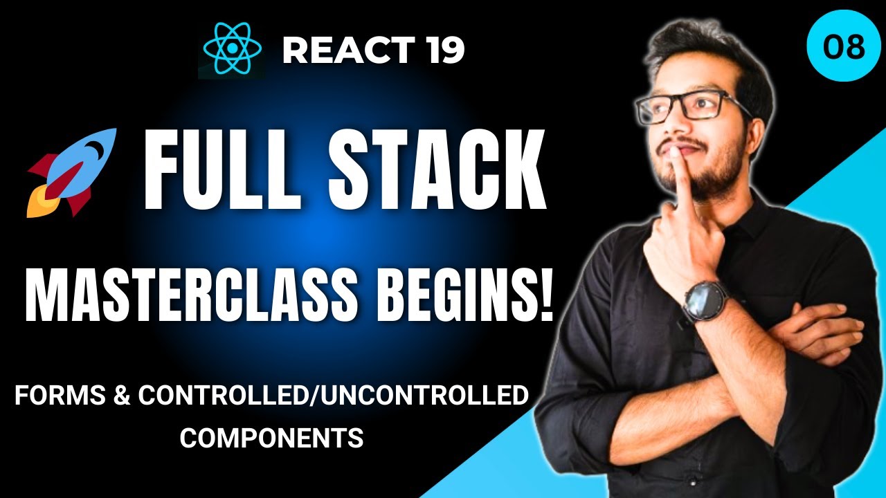 Мастер-класс по React 19 Full Stack, эпизод 8 – Работа с формами и управляемыми компонентами в Re...
