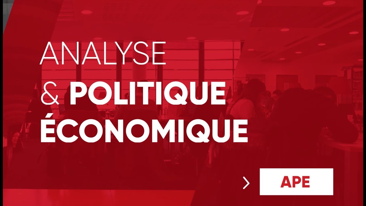 [Focus Masters]  Analyse et Politique Économique
